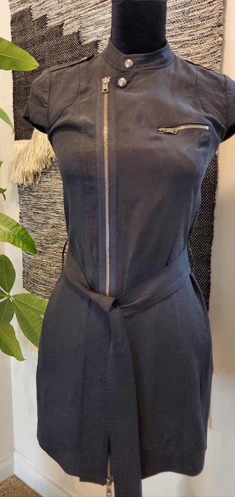 Black Mini Dress with belt by Armani Exchange